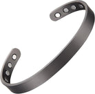 Matte black and copper cuff bracelet exterior and interior view