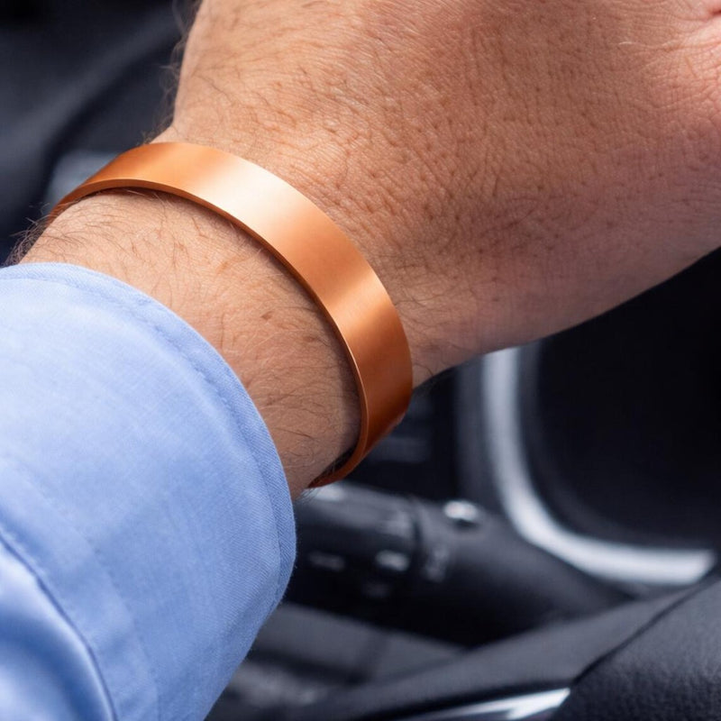 Pure Copper Magnetic Cuff Bracelet – Adjustable Bracelet for Men & Women